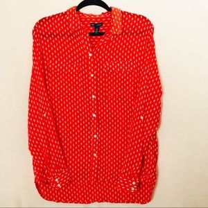 GAP | Boyfriend Fit Coral Oxford